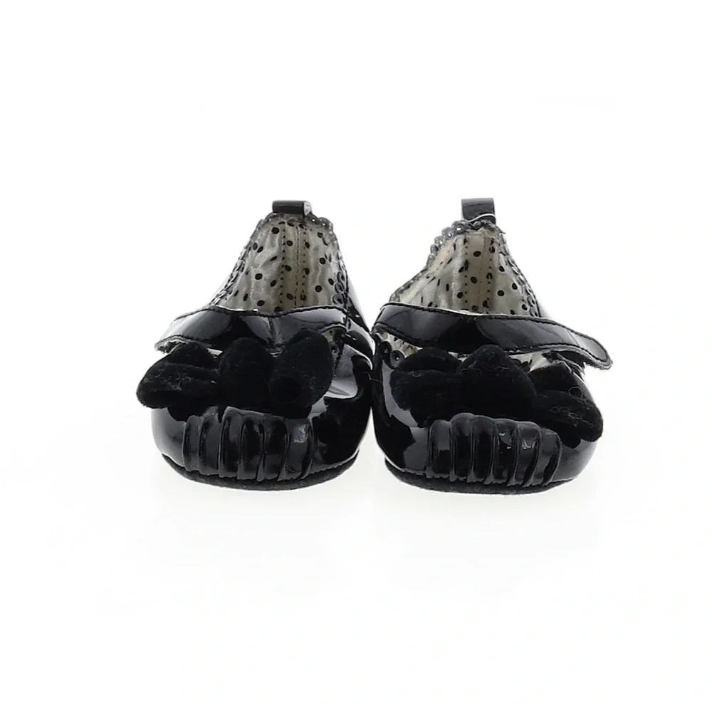 Carter's Black Patent Mary Jane Slippers Size 3.
